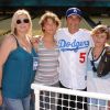 Rob Lowe, sa femme Sheryl et leurs enfants Edward et Johnny à Los Angeles, le 25 juillet 2009.