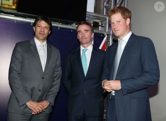 Prince Harry lors d'une réception donnée à Sao Paulo, au Brésil le 25 juin 2014.