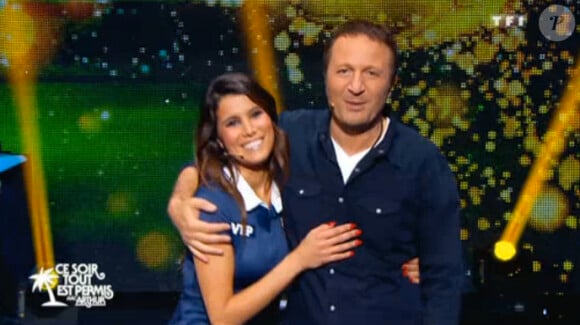 Karine Ferri et Arthur "Ce soir tout est permis avec Arthur" sur TF1. Samedi 28 juin.