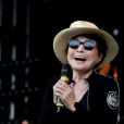 Yoko Ono à Glastonbury, le 29 juin 2014.