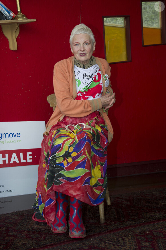 Dame Vivienne Westwood à Glastonbury, le 27 juin 2014.