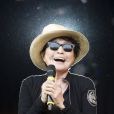 Yoko Ono à Glastonbury, le 27 juin 2014.