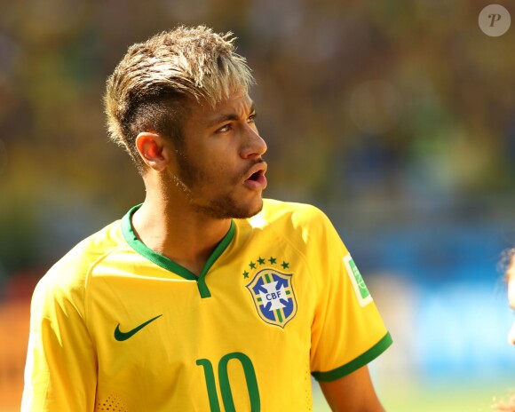 Neymar lors du match Brésile - Chilie à l'Estadio Mineirao de Belo Horizonte, le 28 juin 2014