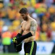  Sergio Ramos apr&egrave;s la rencontre Australie - Espagne de Coupe du monde &agrave; l'Arena da Baixada &agrave; Curitiba, le 23 juin 2014 