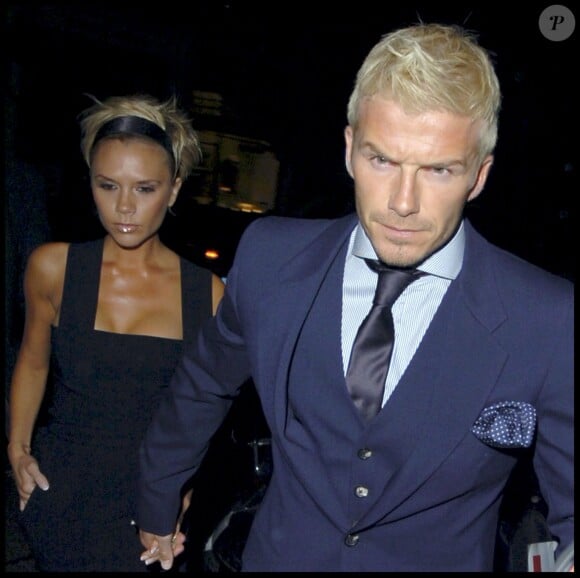 David et Victoria Beckham au restaurant Cipriani à Londres, le 2 mai 2007.