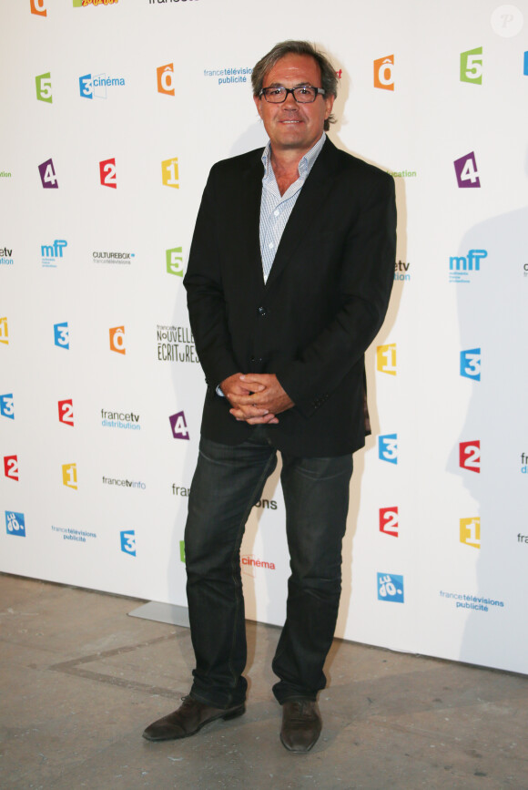 Benoît Duquesne à la conférence de presse de rentrée de France TV au Palais de Tokyo en 2013.