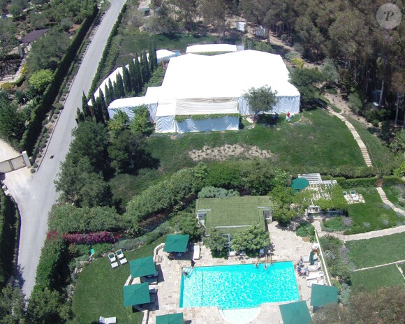 Le ranch San Ysidro à Santa Barbara où Jessica Simpson s'est mariée le 5 juillet 2014.