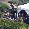 Ambiance lors du mariage de Jessica Simpson et Eric Johnson à Santa Barbara, le 5 juillet 2014.