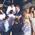 Photo des invités au mariage de Jessica Simpson et d'Eric Johnson à Santa Barbara, le 5 Juillet 2014. Au centre, le marié.