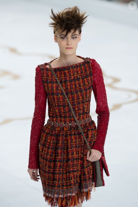 Défilé haute couture Chanel automne-hiver 2014-2015 au Grand Palais. Paris, le 8 juillet 2014.