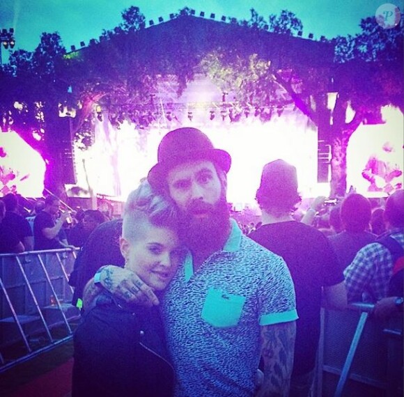 Kelly Osbourne et Ricki Hall, le 4 juillet, à Londres, au concert de Black Sabbath.