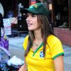 La belle Alessandra Ambrosio, Adriana Lima et leurs amies ont regardé le match Brésil-Allemagne et ont assisté, impuissantes, à la défaite de leur Nation.
8 Juillet 2014 à New York
 