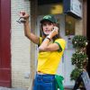 Alessandra Ambrosio, Adriana Lima et leurs amies ont regardé le match Brésil-Allemagne et ont assisté, impuissantes, à la défaite de leur Nation.
8 Juillet 2014 à New York
 
