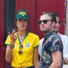 Alessandra Ambrosio, Adriana Lima et leurs amies ont regardé le match Brésil-Allemagne et ont assisté, impuissantes, à la défaite de leur Nation.
8 Juillet 2014 à New York
 