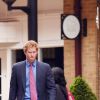 Le prince Harry quittant un spa du quartier de Kensington, à Londres, le 8 juillet 2014