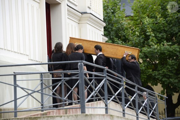 Obsèques de Benoît Duquesne, à l'église Jeanne d'Arc de Versailles, le jeudi 10 juillet 2014.