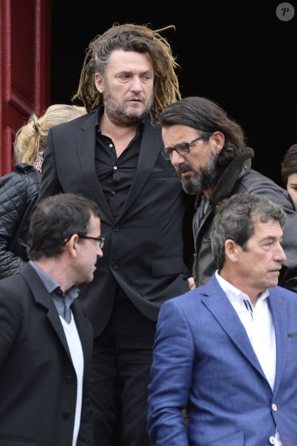 Olivier Delacroix assiste aux obsèques de Benoît Duquesne, à l'église Jeanne d'Arc de Versailles, le jeudi 10 juillet 2014.