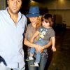 Shakira et son fils Milan arrivent à Rio le 9 juillet 2014.