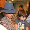 La chanteuse Shakira et son fils Milan arrivent à Rio le 9 juillet 2014.