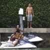 Gerard Piqué en vacances à Miami le 7 juillet 2014.