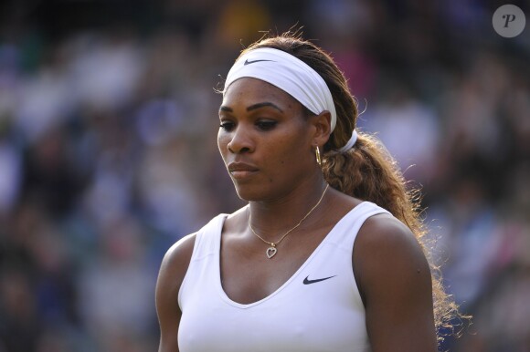 Serena Williams après sa défaite face à Alizé Cornet (1-6, 6-3, 6-4) au troisième tour de Wimbledon à Londres le 28 juin 2014