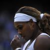 Serena Williams après sa défaite face à Alizé Cornet (1-6, 6-3, 6-4) au troisième tour de Wimbledon à Londres le 28 juin 2014
