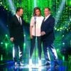 Arthur, Sandrine Quétier et Messmer (Stars sous hypnose, le vendredi 11 juillet 2014 sur TF1.)