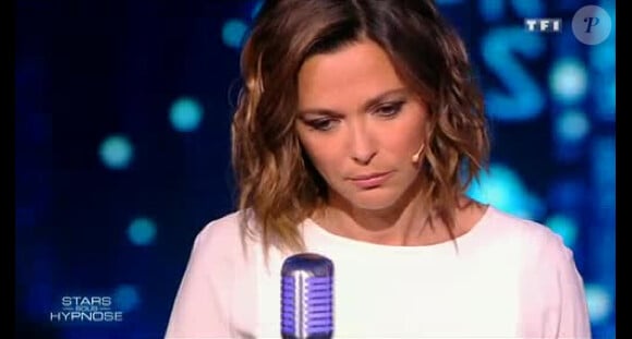Sandrine Quétier dans Stars sous hypnose, le vendredi 11 juillet 2014 sur TF1.