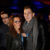 Lucas Digne et sa compagne Tiziri lors de la One Drop Party au Cirque du Soleil à Boulogne-Billancourt, le 28 novembre 2013