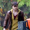 Daniel Radcliffe sur le tournage du film Horns à Surrey, Canada, le 29 octobre 2012.
 