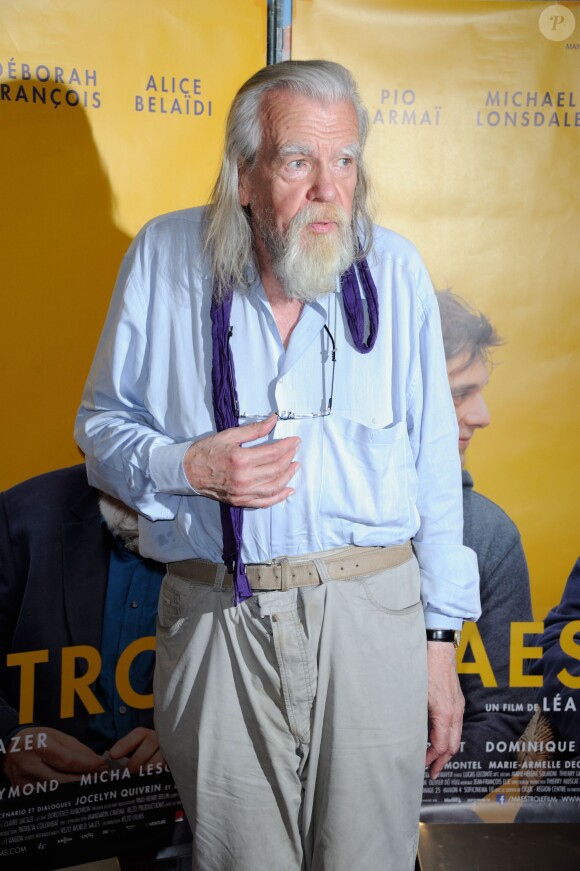 Michael Lonsdale lors de la première de Maestro à Paris, le 17 juillet 2014.