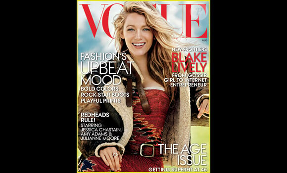 Blake Lively en couverture du magazine Vogue US