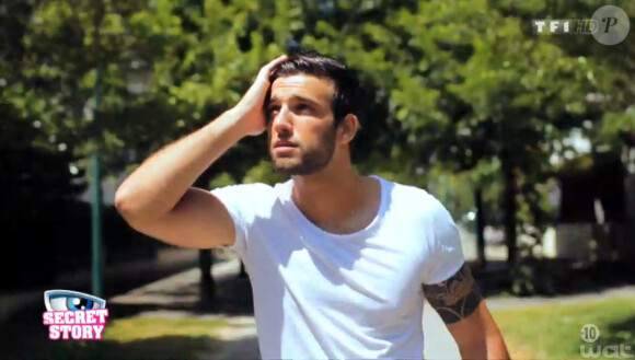 Aymeric, candidat de Secret Story 8, dans son portrait (Secret Story 8, le vendredi 18 juillet 2014.)