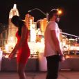 Steph et Jessica, candidats de Secret Story 8, à Las Vegas (Secret Story 8, le vendredi 18 juillet 2014.)