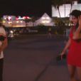 Steph et Jessica, candidats de Secret Story 8, à Las Vegas (Secret Story 8, le vendredi 18 juillet 2014.)