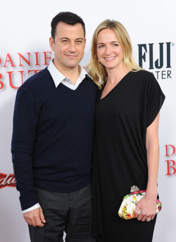 Jimmy Kimmel et Molly McNearney lors de l'avant-première The Butler au Regal Cinemas L.A. Live de Los Angeles, le 12 août 2013