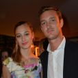 Exclusif - Pierre Casiraghi et Beatrice Borromeo lors d'une soirée au 67e Festival de Cannes, le 22 mai 2014