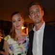 Exclusif - Pierre Casiraghi et Beatrice Borromeo lors d'une soirée au 67e Festival de Cannes, le 22 mai 2014
