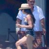 Exclusif - Naya Rivera en vacances à Cabo San Lucas, le 22 juillet 2014, en compagnie de son mari Ryan Dorsey et de leurs familles.