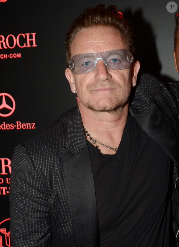 Exclusif - Bono au VIP Room à Saint-Tropez, le 23 juillet 2014.