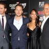 Lee Pace, Chris Pratt, Zoe Saldana et Vin Diesel à la première de Guardians Of The Galaxy à New York le 29 juillet 2014.