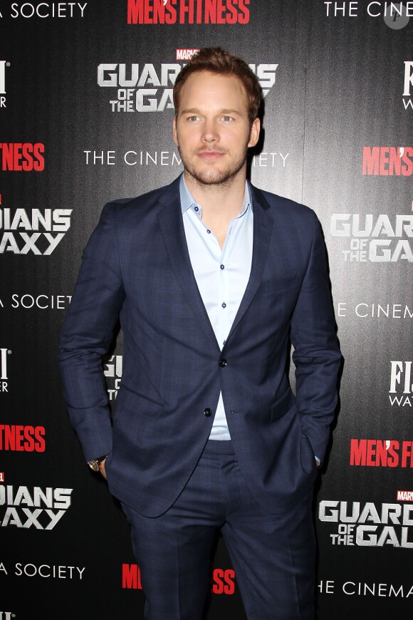 Chris Pratt à la première de Guardians Of The Galaxy à New York le 29 juillet 2014.