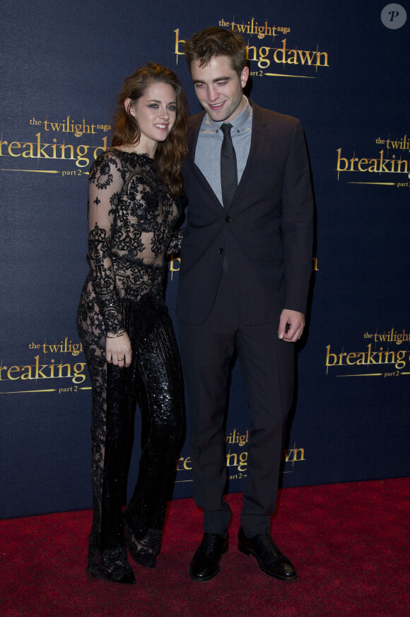 Kristen Stewart et Robert Pattinson - Avant-Premiere du film Twilight "Révélation" à Londres, le 14 novembre 2012. 