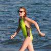 Lindsay Lohan dévoile sa silhouette pendant ses vacances à Ibiza, le 30 juillet 2014.
