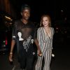 Lindsay Lohan et Vas J Morgan quittent un club de Londres le 31 juillet 2014