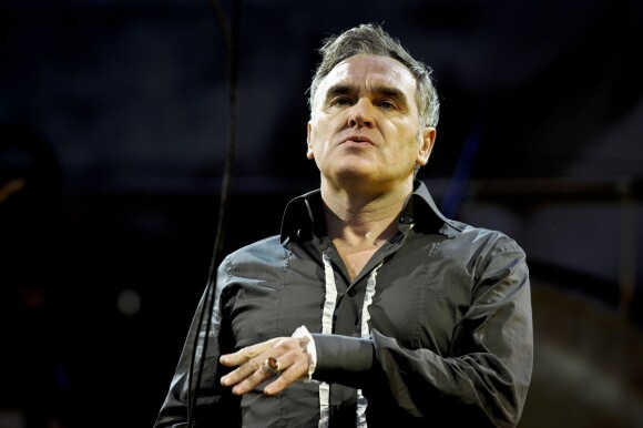 Morrissey en concert au Festival de musique de Glastonbury, le 24 juin 2011.