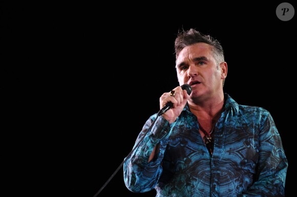 Morrissey lors du Festival de musique de Coachella, le 18 avril 2009.