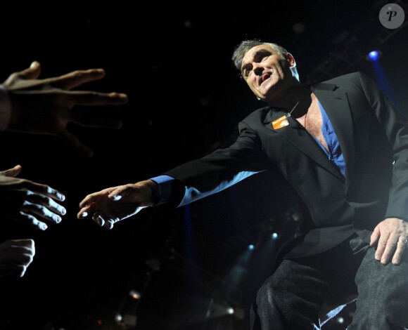 Morrissey en concert à New York, le 10 mai 2014.
