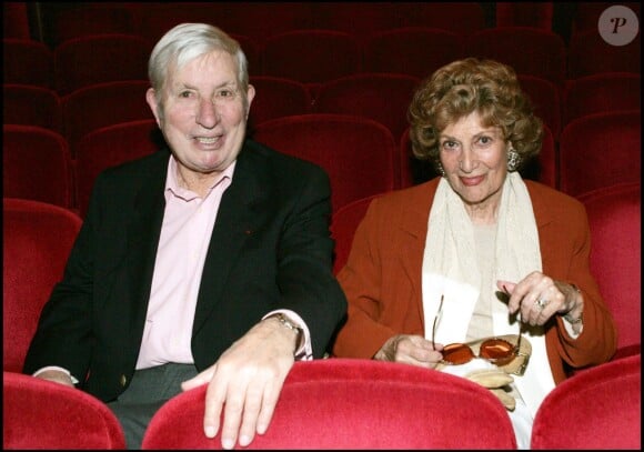 Rosy Varte et son mari Pierre Badel au théâtre de la Gaîté Montparnasse en 2006