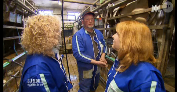 François, Marie-Paule et Marie-Line dans L'amour est dans le pré 2014, épisode 9, le lundi 4 aout 2014, sur M6